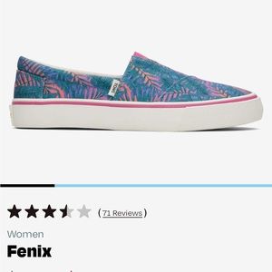 Bright, pink and teal toms. Size 8.5 brand new